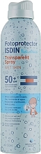 Fragrances, Perfumes, Cosmetics Kids Sunscreen Spray SPF50+ - Isdin Fotoprotector Pediatrics Transparent Spray SPF 50+