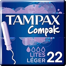 Fragrances, Perfumes, Cosmetics Tampons with Applicator, 22 pcs - Tampax Compak Light