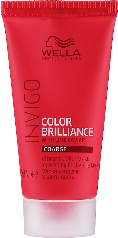 Brightening Colored Coarse Hair Mask - Wella Professionals Invigo Color Brilliance Vibrant Color Mask Coarse — photo N1