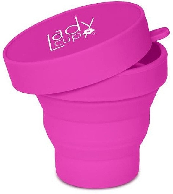 Menstrual Cup Storage & Disinfection Container, 150 ml, pink - LadyCup — photo N1