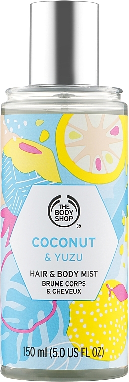 Coconut & Yuzu Hair & Body Spray - The Body Shop Coconut & Yuzu Hair & Body Mist — photo N1