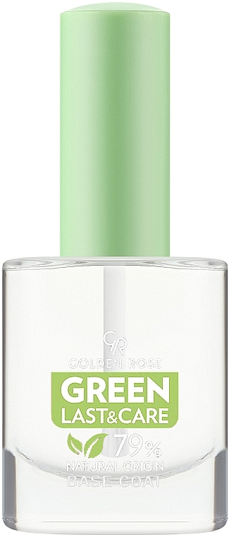 Vegan Base Coat - Golden Rose Green Last & Care Base Coat — photo N1