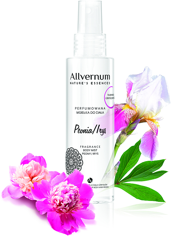 Scented Body Mist 'Peony & Iris' - Allverne Nature's Essences Body Mist — photo N1