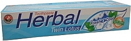 Fragrances, Perfumes, Cosmetics Herbal Toothpaste - Twin Lotus Fresh & Cool