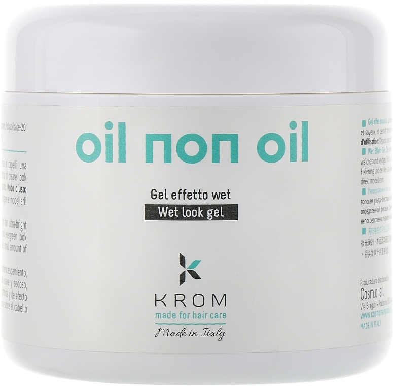 Wet Effect Gel - Krom Gel Finish Oil Non Oil — photo N1