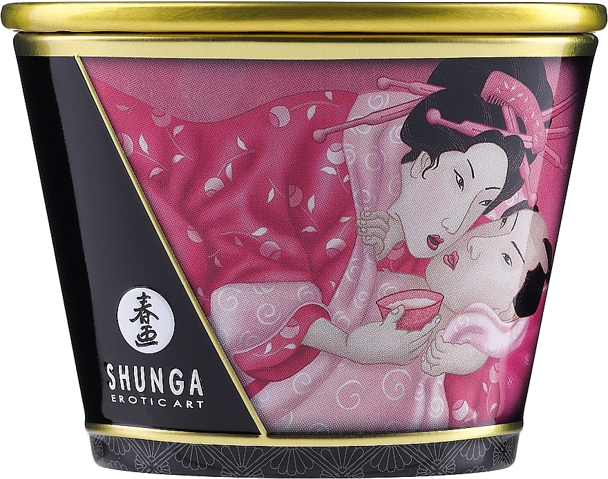 Rose Petals Massage Candle - Shunga Massage Candle Rosa Petals — photo N1