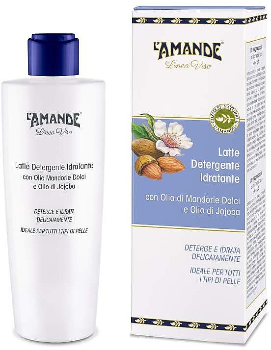 Cleansing Face Milk - L'Amande Linea Viso Cleaning And Hydrating Milk — photo N1