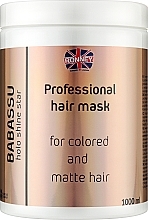 Strengthening Mask for Colored & Dull Hair - Ronney Professional Holo Shine Star Babbasu Mask — photo N1