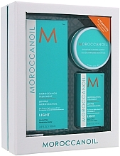 Fragrances, Perfumes, Cosmetics Set - Moroccanoil For Fine And Light-Colored Hair (oil/100ml + oil/25ml + candle/40g)