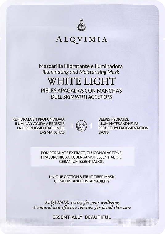 Brightening Moisturizing Face Mask - Alqvimia White Light Illuminating And Moisturising Mask — photo N8