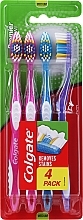 Fragrances, Perfumes, Cosmetics Medium Toothbrush, pink + blue + pink + purple - Colgate Premier Medium