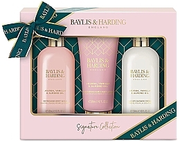 Fragrances, Perfumes, Cosmetics Set - Baylis & Harding Jojoba, Vanilla & Almond Oil (b/lot/200ml + b/wash/300ml + sh/cr/300ml)