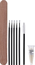 Fragrances, Perfumes, Cosmetics Home Lash Remover Mini-Set, dark - Vivienne Lashes And More (cr/remover/2g + eyelash/microbrush/5pcs + wooden/spatula/1pcs + eyelash/brush/1pcs)