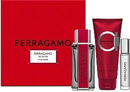 Salvatore Ferragamo Ferragamo Red Leather - Set (edp/100ml + edp/10ml + sh/gel/100ml) — photo N1