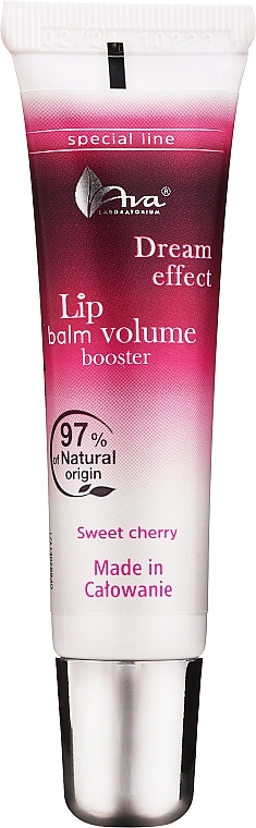 Volume Booster Lip Balm "Sweet Cherry" - AVA Laboratorium Dream Effect Lip Balm Volume Booster — photo N2