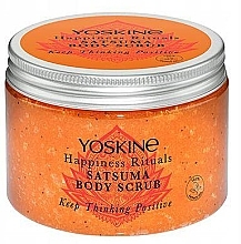Body Sugar Scrub - Yoskine Happiness Rituals Satsuma Sugar Body Scrub — photo N1