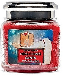 Scented Candle in Jar - Village Candle Here Comes Santa — photo N1