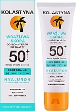 Fragrances, Perfumes, Cosmetics Protective Face Cream for Sensitive Skin SPF50+ - Kolastyna Sensetive Skin SPF50+