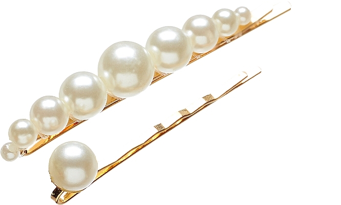 Hair Clip Set with Royal Pearls - Lolita Accessories Royal Pearl Pin Set — photo N1