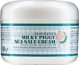Fragrances, Perfumes, Cosmetics Collagen Salt Face Cream - Elizavecca Face Care Milky Piggy Sea Salt Cream