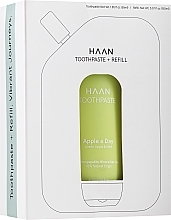 Fragrances, Perfumes, Cosmetics Set - Haan Toothpaste + Refill Life's a Beach Green Apple & Mint(toothpaste/55ml+refill/55ml)