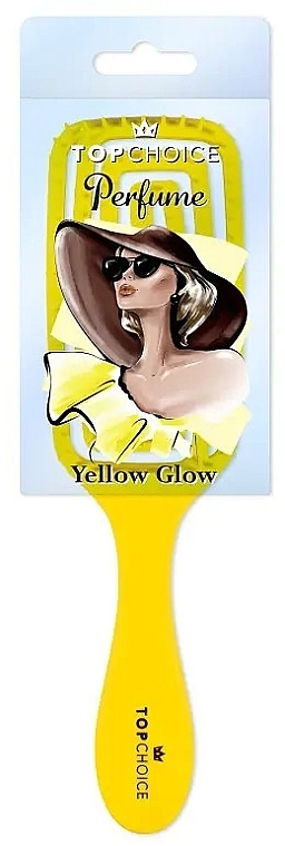 Hair Brush 64494 'Yellow Glow', square - Top Choice Perfume Hairbrush — photo N1