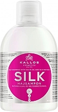 Olive Oil & Silk Protein Shampoo - Kallos Cosmetics Silk Shampoo With Olive Oil  — photo N1