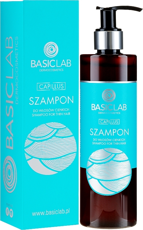 Thin Hair Shampoo - BasicLab Dermocosmetics Capillus Shampoo For Thin Hair — photo N1