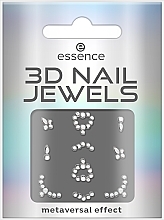 Nail Stickers, 10 pcs. - Essence 3d Nail Mirror Universe Reality — photo N1