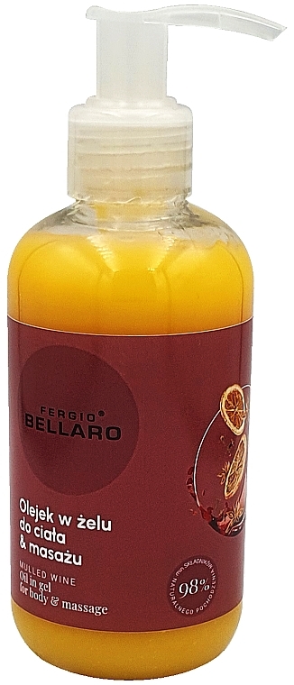 Mulled Wine Body & Massage Gel Oil - Fergio Bellaro Oil Body And Massage — photo N1