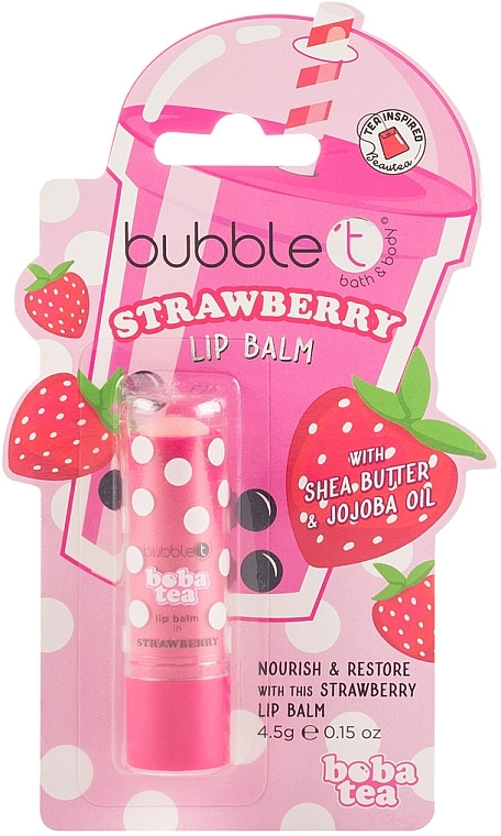 Lip Balm - Bubble T Strawberry Lip Balm — photo N1