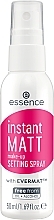 Fragrances, Perfumes, Cosmetics Makeup Fixing Spray - Essence Instant Matt Make-up Setting Spray