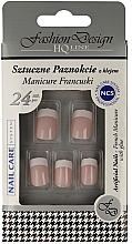 Fake Nails "French Manicure", 77968 - Top Choice Fashion Design — photo N1