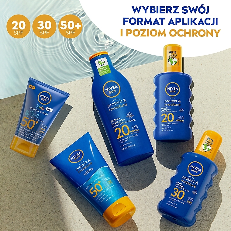 Sunscreen Body Lotion - Nivea Sun Protect & Moisture Lotion SPF 50 — photo N9