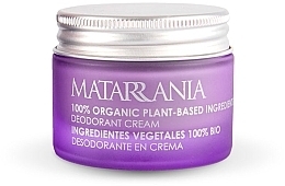 Fragrances, Perfumes, Cosmetics Lemon & Thyme Deodorant Cream - Matarrania Organic Deodorant Cream Lemon & Thyme