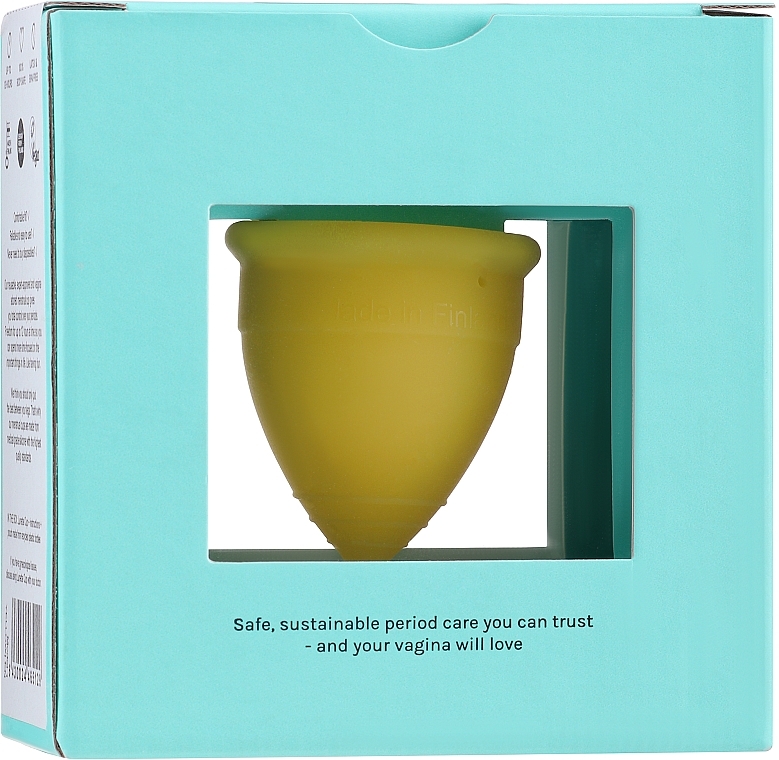 Menstrual Cup, model 1, yellow - Lunette Reusable Menstrual Cup Yellow Model 1 — photo N1