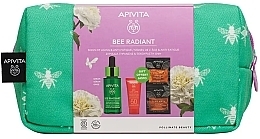 Set - Apivita Bee Radiant (ser/30ml + f/cr/15ml + mask/2x8ml + pouch) — photo N2