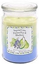 Fragrances, Perfumes, Cosmetics Scented Candle in Jar - Candle-Lite Company Lime & Pear & Blueberry Candle