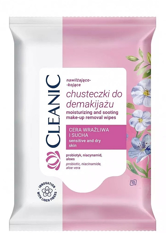 Makeup Remover Wipes for Sensitive and Dry Skin - Cleanic  — photo N1