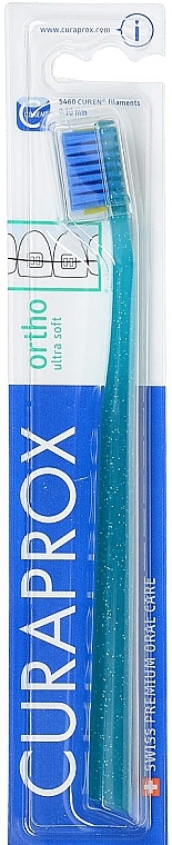 Toothbrush, turquoise - Curaprox CS 5460 Ultra Soft Ortho — photo N1