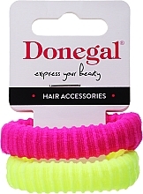 Fragrances, Perfumes, Cosmetics Elastic Hair Band, FA-5642, pink + yellow - Donegal