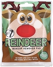 Fragrances, Perfumes, Cosmetics Makeup Remover Sponge - W7 Reindeer Makeup Remover Pad