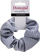 Fragrances, Perfumes, Cosmetics Elastic Hair Band, FA-5616, blue with white stripes - Donegal