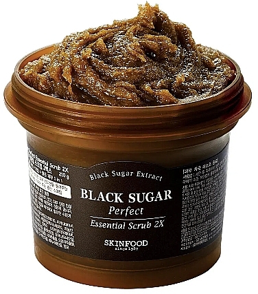 Black Sugar Face Scrub - SkinFood Black Sugar Perfect Essential Scrub 2X — photo N2