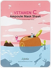 Fragrances, Perfumes, Cosmetics Vitamin C Brightening Sheet Face Mask - Esfolio Vitamin C Ampoule Mask Sheet