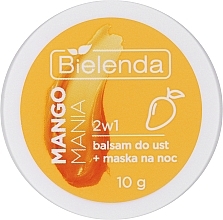 Fragrances, Perfumes, Cosmetics Mango Mania Lip Balm Mask - Bielenda Lip Care Sleeping Mask