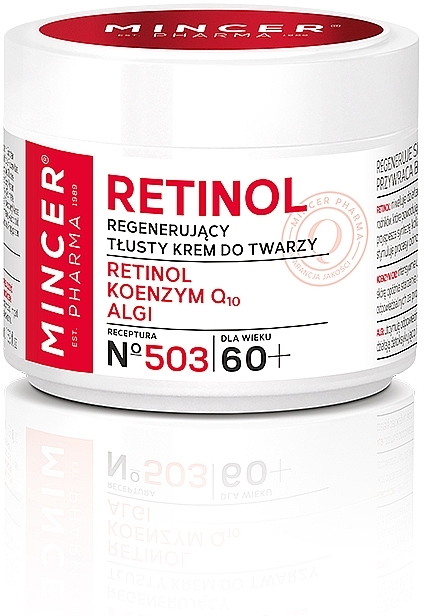 Regenerating Face Cream 60+ - Mincer Pharma Retinol № 503 — photo N5