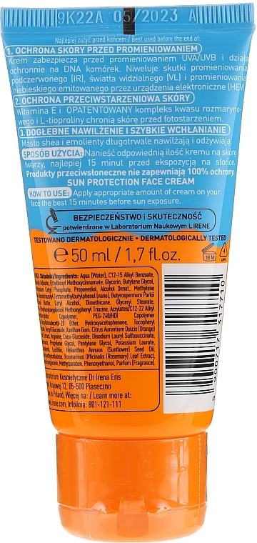 Facial Cream Gel SPF30 - Lirene Sun — photo N2