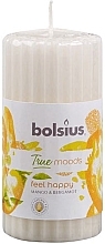 Fragrances, Perfumes, Cosmetics Scented Candle "Mango and Bergamot", 120/58 mm - Bolsius True Moods Candle