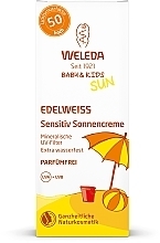 Sunscreen Cream for Sensitive Skin - Weleda Baby & Kids Edelweiss Sunscreen Cream  — photo N2